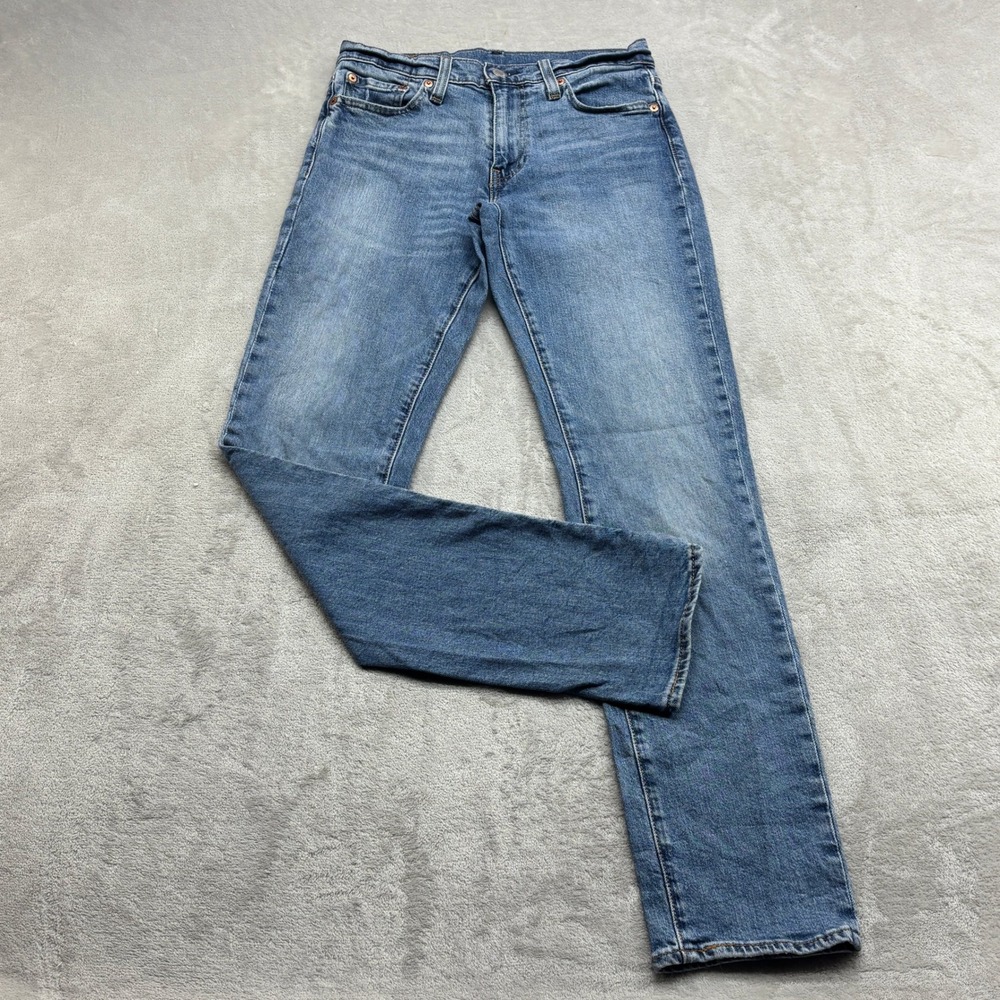 Levi 511 Slim Jean Women 29 Blue Medium Wash Stretch Straight Leg Normcore Denim